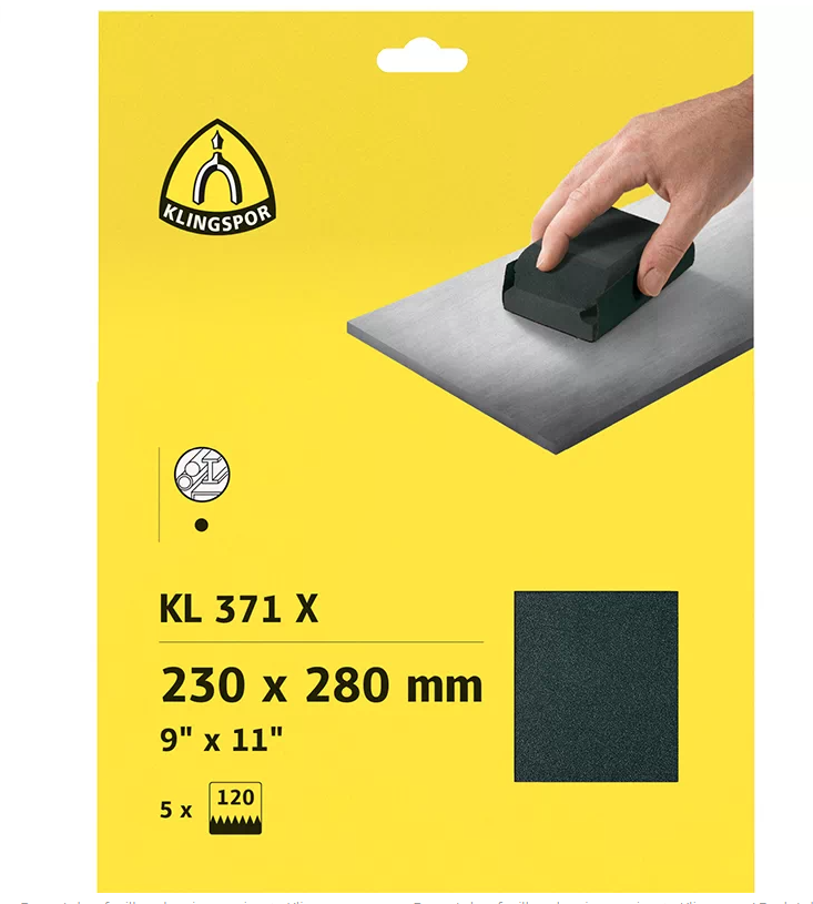 ABRASIF FEUILLE  RÉSISTANT À L'EAU GRAIN 240 PAQUET DE 50