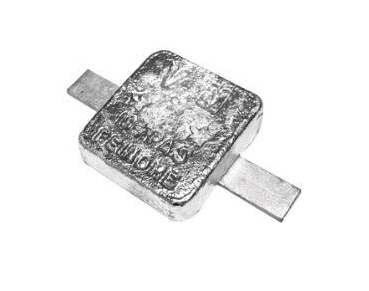 ANODE ZINC À SOUDER 800G 80X75MM