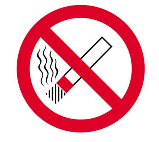 AUTOCOLLANT "INTERDIT DE FUMER" CIGARETTE Ø20CM