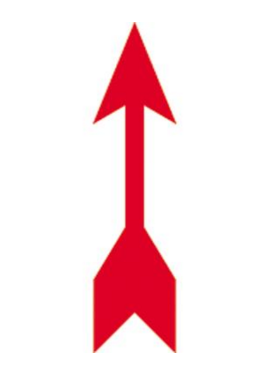 AUTOCOLLANT "SENS DE ROTATION" [Taille: 2cm * 0.5cm]