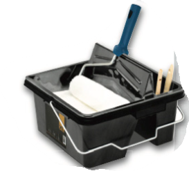 BAC À PEINTURE PLAT OU CAMION [Taille: Camion noir XL Long 380 Larg 370 Haut 250mm]