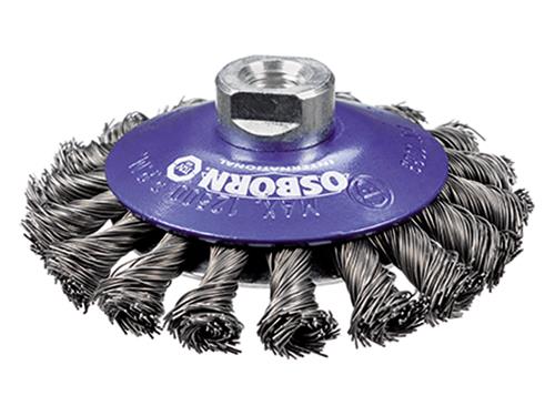 BROSSE ABRASIVE POUR MEULEUSE [Fil Torsadé G M 14: Qualité industrielle D115x13]