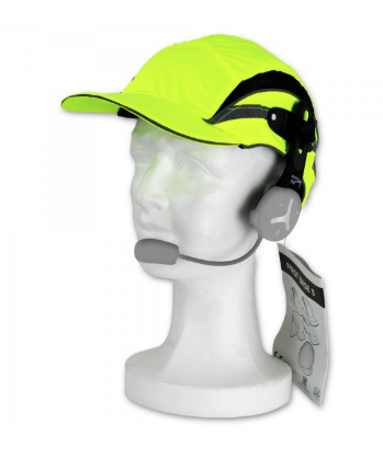 CASQUETTE DE SÉCURITÉ NAUTIC TALK/BUDDY CHAT JAUNE FLUO