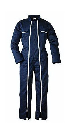 COMBINAISON DE TRAVAIL BLEU MARINE DOUBLE ZIP TS