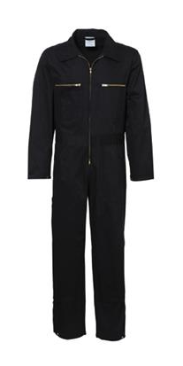 COMBINAISON DE TRAVAIL NOIR 100% COTON 300G/M² T50