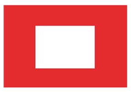 DRAPEAU COULEUR [Taille: 150cm * 100cm] [Couleur: Rouge carré blanc]