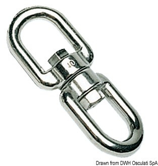 EMERILLON 2 YEUX INOX 316 [Taille: 6X65mm]