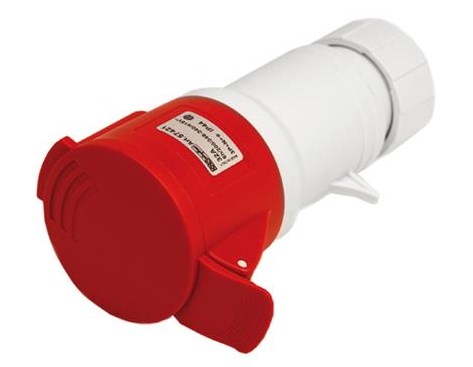 FICHE DE CONTACT CEE ROUGE 380V [Ampérage: 63A] [Fiche: Femelle] [Pole: 5]