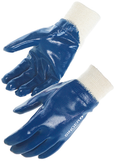 GANT NITRILE BLEU ENDUIT T8