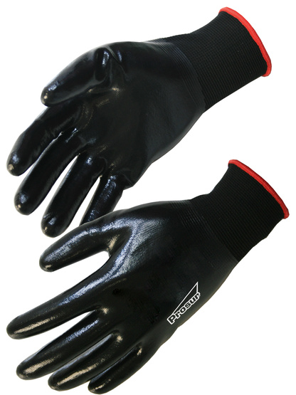 GANT SUPPORT POLYESTER TOUT ENDUIT NITRILE NOIR T8