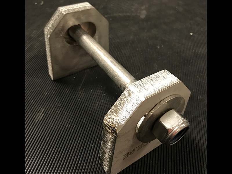 GLISSOIRE KATCHOE : SET DE 2 FIXATIONS INOX [Type: Grand]