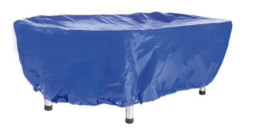 HOUSSE BLEUE POUR BAC À CORDE OVALE 160X80CM