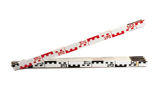 MÈTRE PLIANT D'ÉTALONNAGE EN BOIS 4M