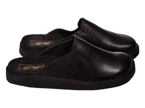 MULE CUIR SUÉDOISE NOIR [Taille: Taille 47]