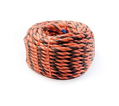 CORDE ORKAVA PPFF3 3 TORONS ORANGE NOIR Ø20 50M