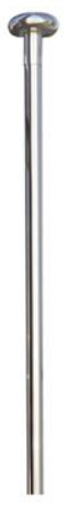 PORTE DRAPEAU INOX BRILLANT 200CM Ø40