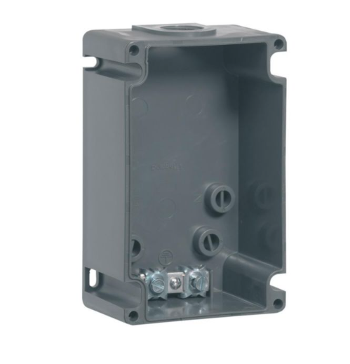 PRISE HYPRA PLASTIQUE [Legrand: Boîtier réversible Hypra IP44 pour prise 2P+T , 3P+T et 3P+N+T 32A - 1 entrée ISO 25 - plastique]