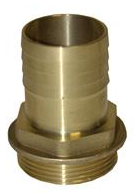 RACCORD LAITON FILETAGE MÂLE ET PORTE TUYAU 2"1/2