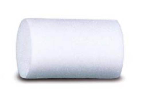 ROULEAU MOUSSE BLANC  BORDS DROITS 5CM