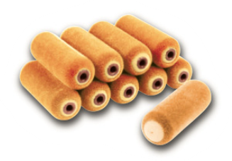 ROULEAU MOUSSE FLOQUÉE ORANGE FORTE DENSITÉ 11CM