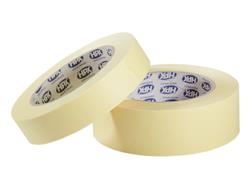 RUBAN DE MASQUAGE BLANC/JAUNE 50M [Taille: 25mm]