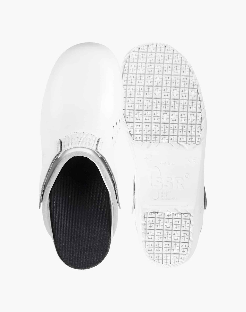 SABOT DE SÉCURITÉ ADHÉRENT "FURIANO" BLANC T47