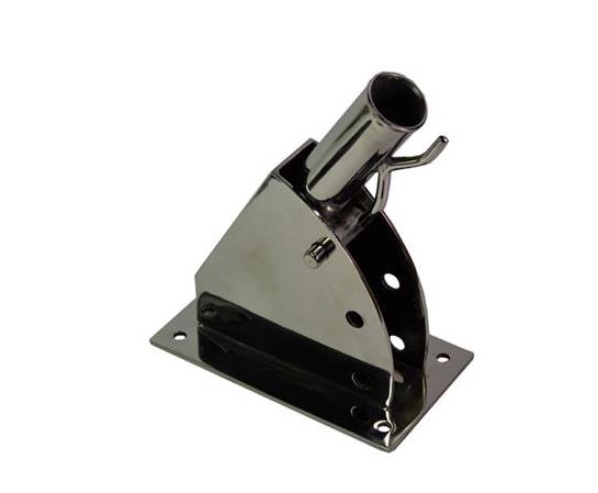 SUPPORT EMBASE PORTE DRAPEAU INOX PLIABLE Ø40 250X140X300MM