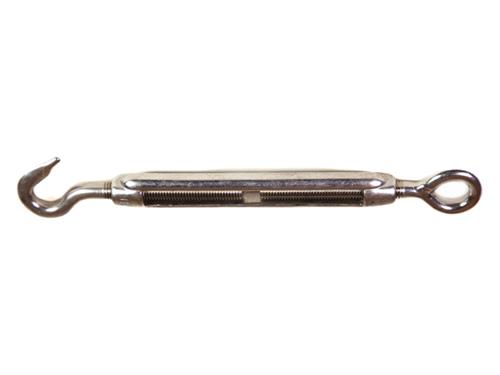 TENDEUR BOITIER ŒIL/CROCHET INOX 316 [Diamètre: crochet 3/16" M5 Long Boitier 70mm]