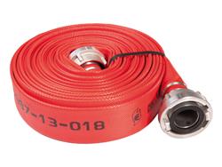 TUYAU INCENDIE ROUGE 20M Ø52 AVEC RACCORDS STORZ NA81 SOLAS