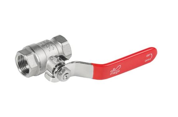 VANNE À BILLE LEVIER ACIER RECOUVERT PVC [Diamètre: 3/4'] [BAR: 25 bar]