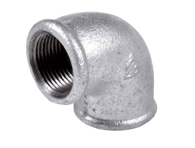 COUDE 90° ZINGUÉ FEMELLE/FEMELLE Ø1"1/4