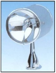 PHARE DE RECHERCHE ÉLECTRIQUE 24V 250W CHROMÉ JABSCO