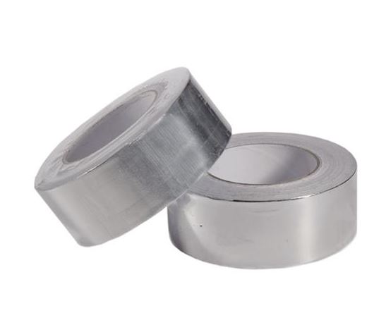 SCOTCH BANDE ADHÉSIVE ALUMINIUM POUR TUYAU DE POÊLE 50MMX50M