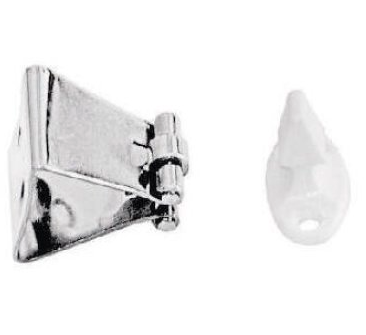 BLOQUEUR DE PORTE À ROULEAUX INOX 27X28X37MM