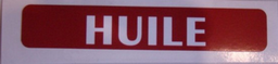 [OUA882] AUTOCOLLANT "HUILE" 2X10CM