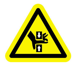 [10.60.071] AUTOCOLLANT "MAIN PRIS AU PIEGE" 