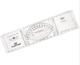 [29519] RÈGLE CRAS GRADUATION NOIRE BY PLASTIMO 385MM