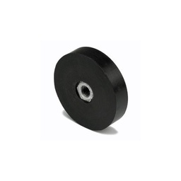 [OUA968] AIMANT À CROCHET [Diamètre: 45mm 31KG PROTECTION CAOUTCHOUC]