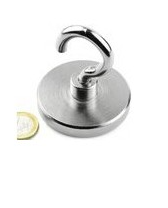 [OUA977] AIMANT À CROCHET [Diamètre: 50 mm 75 KG]