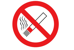 [OUA901] AUTOCOLLANT "INTERDIT DE FUMER" CIGARETTE Ø10CM