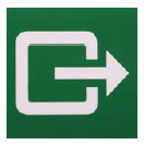 [OUA994] AUTOCOLLANT "SORTIE DE SECOURS" [Taille: 20cm * 20cm]