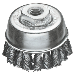[BRB512] BROSSE ABRASIVE COUPOLE POUR DISQUEUSE ACIER TORSADÉ Ø75MM M14