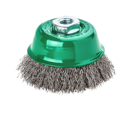 [BRB504] BROSSE ABRASIVE POUR DISQUEUSE [Taille: 80mm] [Caracteristique: Fil dur] [Matière: fil d'acier ]