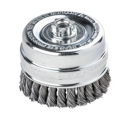 [BRB501] BROSSE ABRASIVE COUPOLE POUR DISQUEUSE ACIER TORSADÉ Ø80MM M14