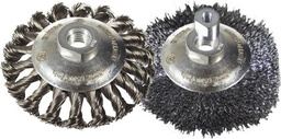 [05400013] BROSSE ABRASIVE POUR MEULEUSE [Fil Torsadé G M 14: C&amp;C traditionnelle D100xM14 (4")]