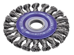 [41.25.115] BROSSE ABRASIVE CIRCULAIRE PRO POUR MEULEUSE ACIER TORSADÉ Ø115MM TROU 22,2MM