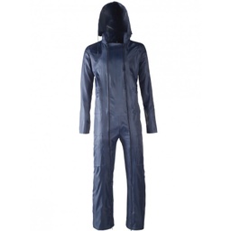 [VPLOSLOV2] COMBINAISON DE PLUIE VERTE PVC SOUPLE COUTURE ÉTANCHE [Taille: Taille M] [Couleur: Vert]