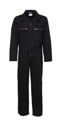 [75.58.248] COMBINAISON DE TRAVAIL NOIR 100% COTON 300G/M² [Taille: 48/50]