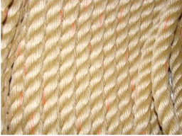 [CO3004] CORDE POLYSTEEL 4 TORONS BEIGE/ORANGE Ø32