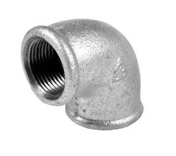 [86.09.004] COUDE 90° ZINGUÉ FEMELLE/FEMELLE Ø1/2"